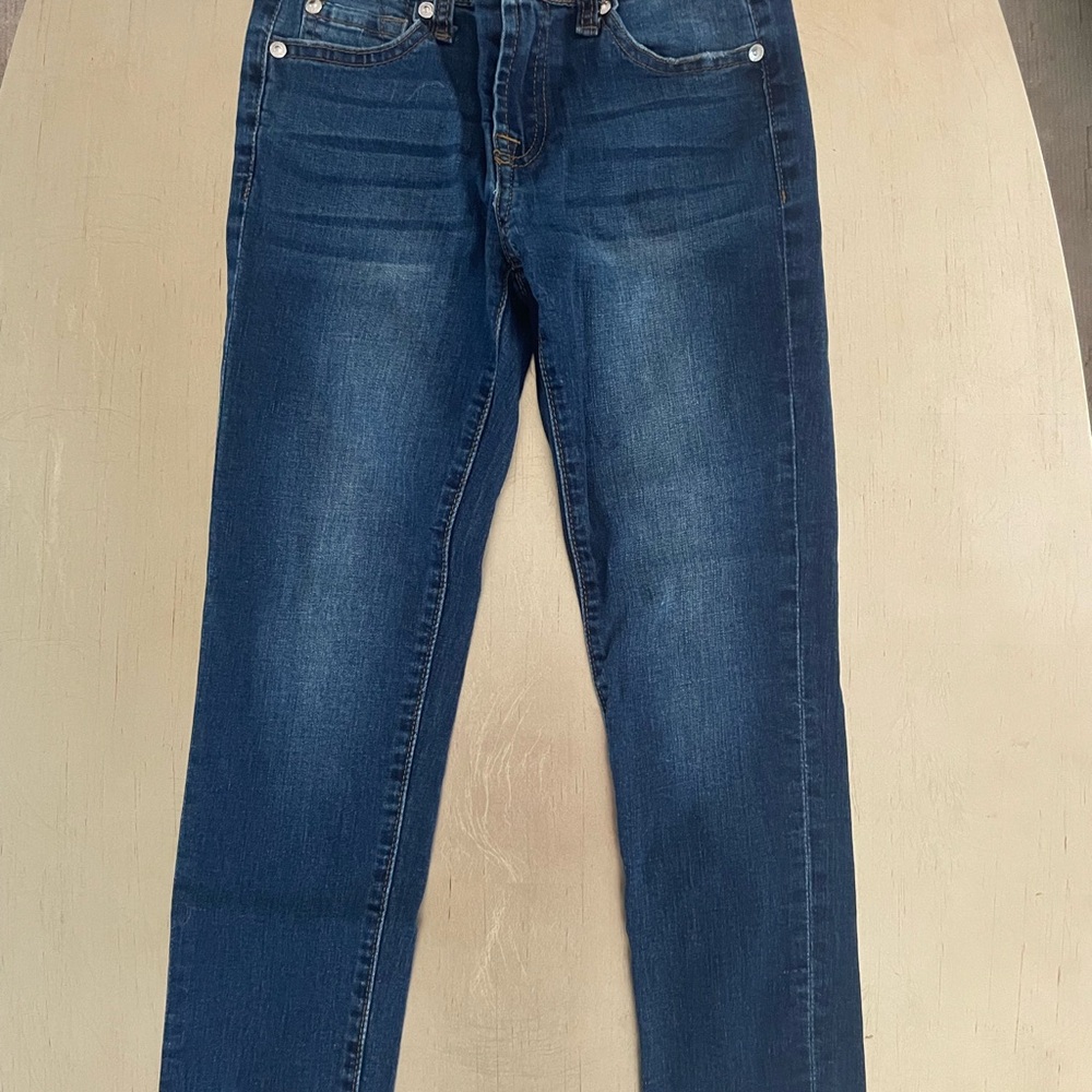 7 For All Mankind Indigo Skinny Leg Kids Jeans